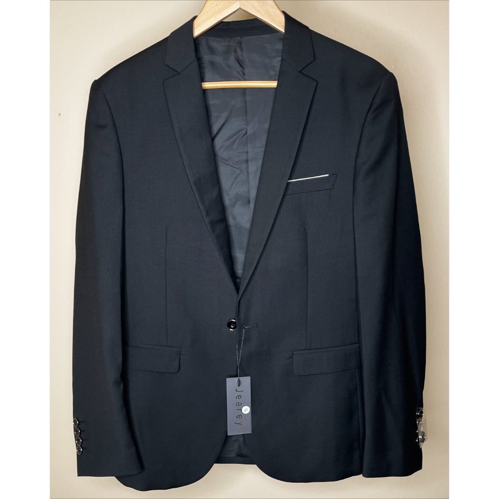 NWT Jearey Men's Slim Fit One Button Blazer - Picture 6 of 16